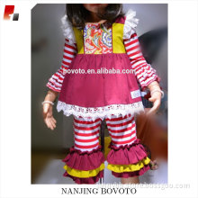 Salwar red and whitish stripe outfit coat&pant gift setting
